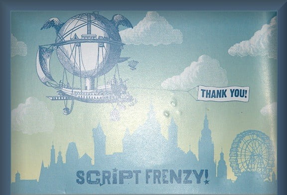 A Big Script Frenzy Thank You to my Sponsors