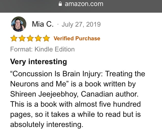 Mia C. 5-star review 27 July 2019