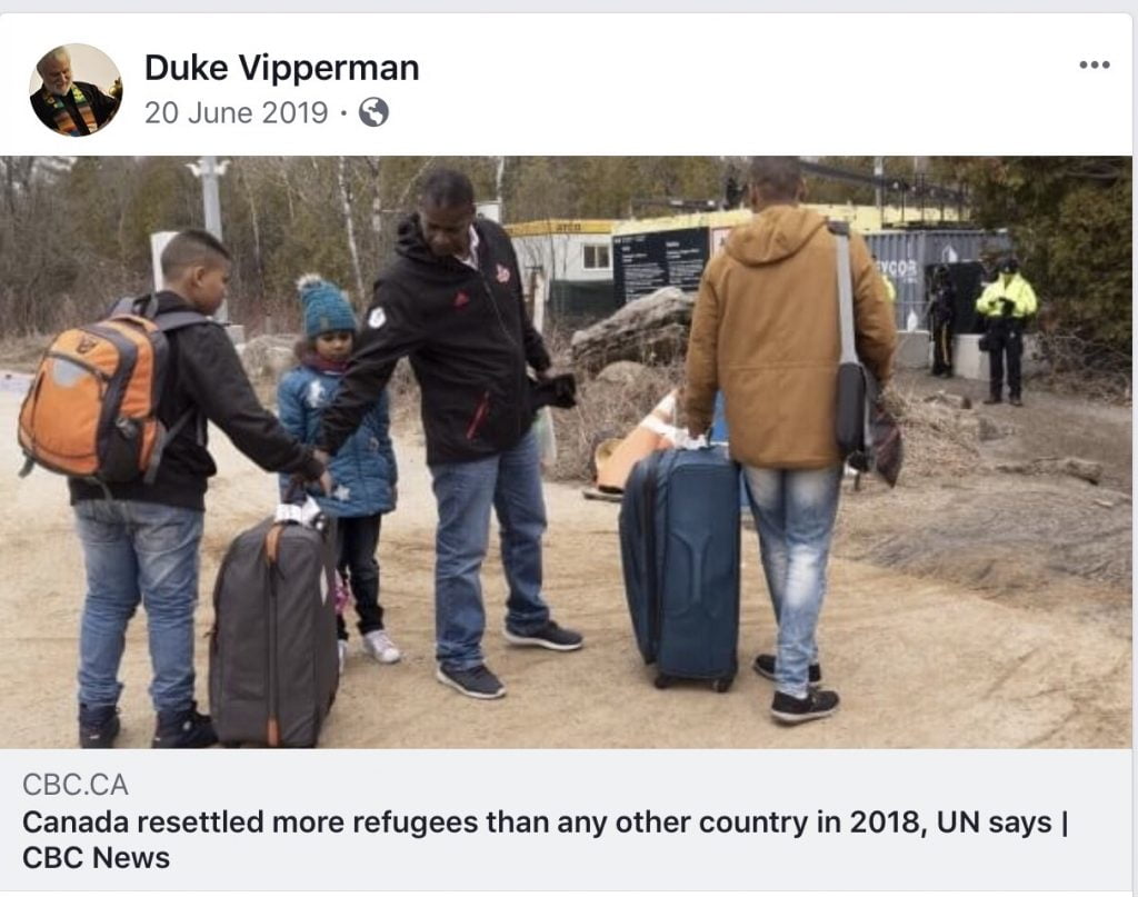Canada resettled more refugees than any other country in 2018, UN says.