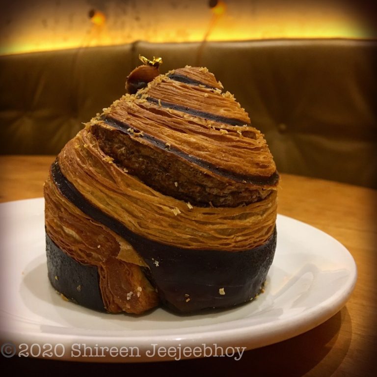 chocolate croissant in a cupcake shape